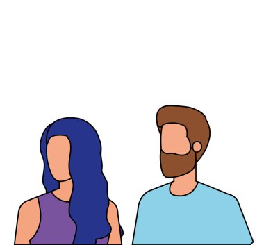 Genç aşıklar çift karakterler
