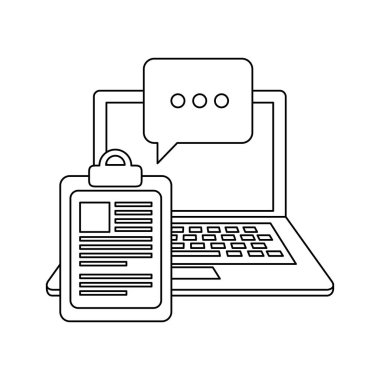 dizüstü bilgisayarlı kontrol listesi panosu