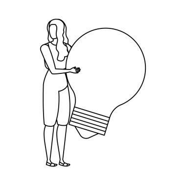 ampul karakter olan kadın