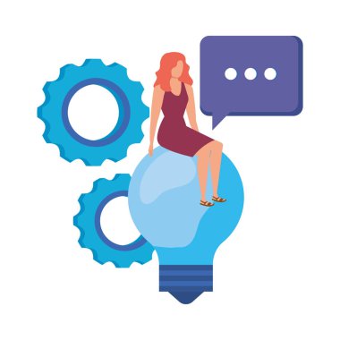 ampul karakter olan kadın