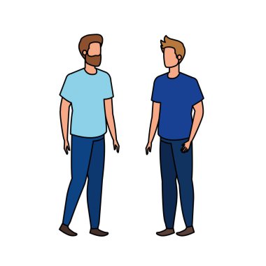 genç ve rahat men karakterleri