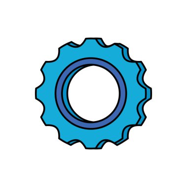 dişli makine ayarları izole edilmiş simge