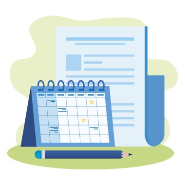 takvimile kağıt belge dosyası