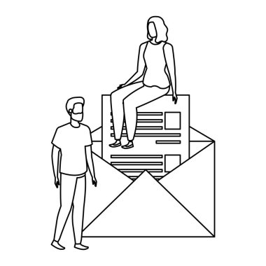 zarf karakterleri olan kişi grubu