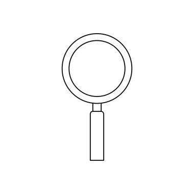 büyüteç izole edilmiş simge ara