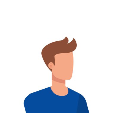 Genç ve rahat bir adam karakter