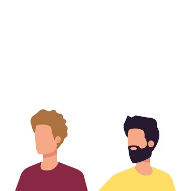 genç ve rahat men karakterleri