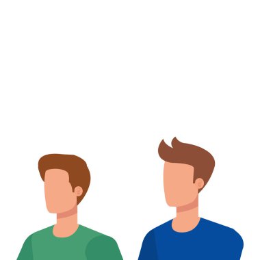 Genç aşıklar çift karakterler