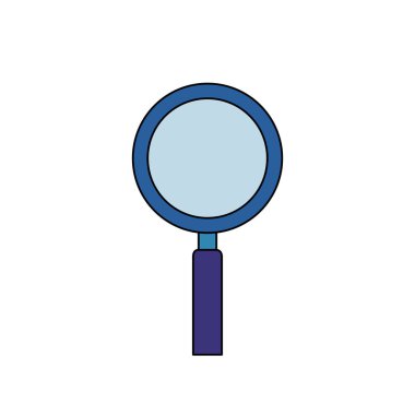 büyüteç izole edilmiş simge ara