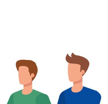 genç ve rahat men karakterleri