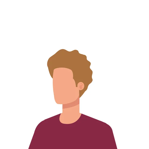 Young and casual man character — Stock Vector