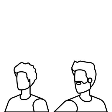 genç ve rahat men karakterleri