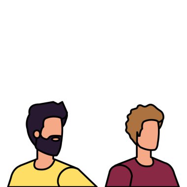 genç ve rahat men karakterleri