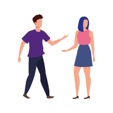 Genç aşıklar çift karakterler