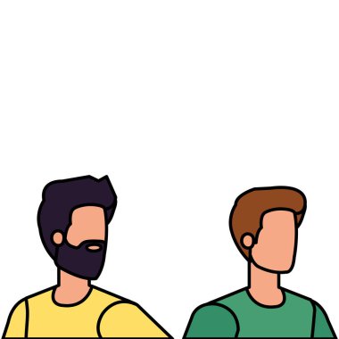 genç ve rahat men karakterleri