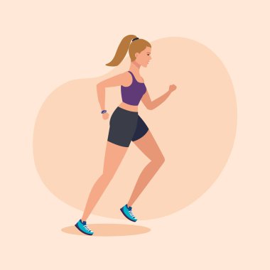 fitness kadın spor uygulama için çalışan
