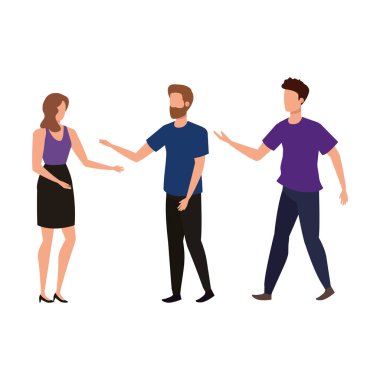 grup insan karakterleri avatarlar