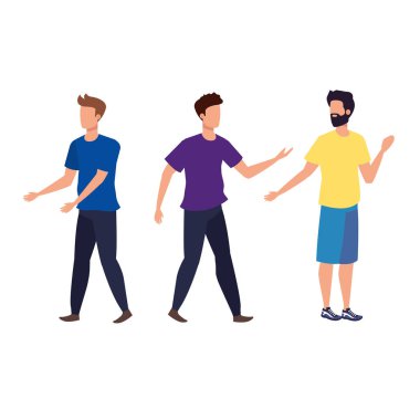 genç ve rahat men karakterleri