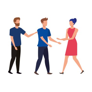 grup insan karakterleri avatarlar