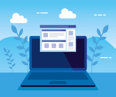 web sitesi ve şube tesisleri ile dizüstü bilgisayar teknolojisi
