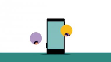 Sosyal medya uygulamasıyla akıllı telefon cihazı