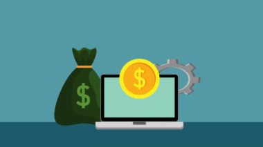 dizüstü bilgisayar ile online finans ve ekonomi