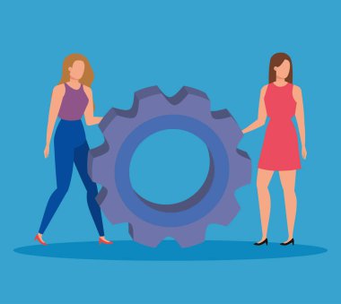 dişli ofis raporu ile kadın takım çalışması