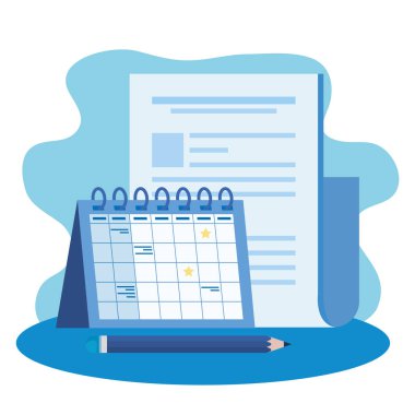 takvimile kağıt belge dosyası