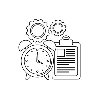 kontrol listesi simgesi ile çalar saat