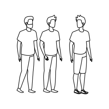 genç ve rahat men karakterleri