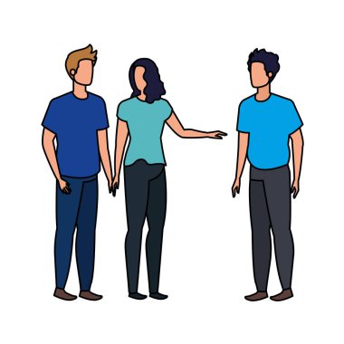 grup insan karakterleri avatarlar