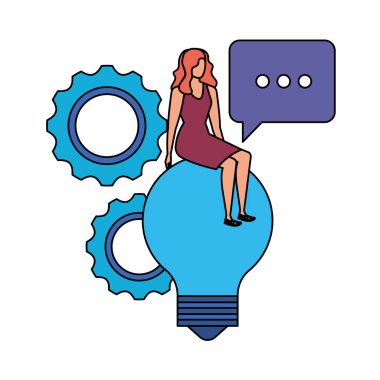 ampul karakter olan kadın