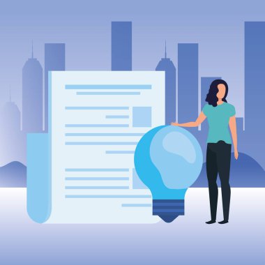 belge karakteri ile genç kadın