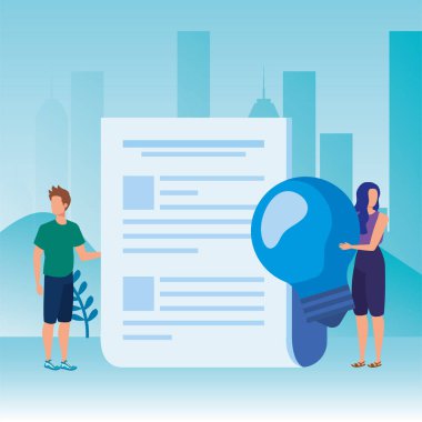 belgeler karakterleri ile genç çift