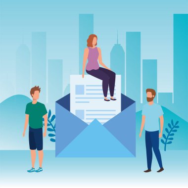 zarf karakterleri olan kişi grubu