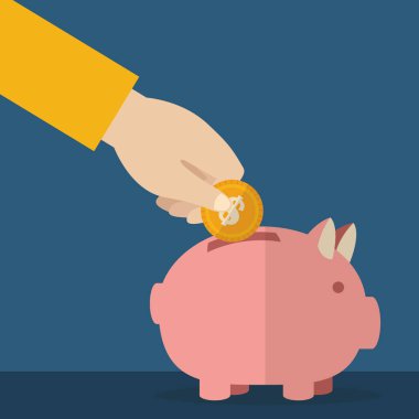 el iterek sikke piggy finans simgeleri