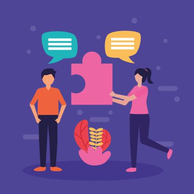 insanlar takım çalışması düz tasarım görüntüsü