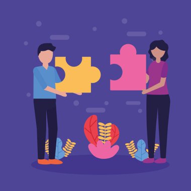 insanlar takım çalışması düz tasarım görüntüsü