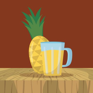 meyve pişirme simgeleri düz görüntü tasarımı