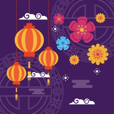 kutlama orta sonbahar festival kartı