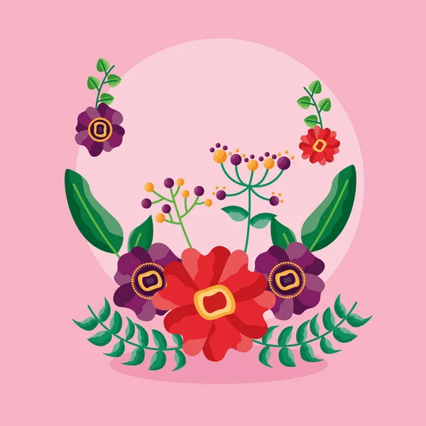 Çiçek düzenleme yeşillik afiş tasarımı — Stok Vektör