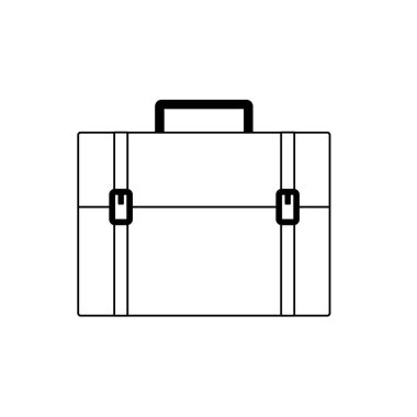 Seyahat vektör tasarımı için yalıtılmış çanta