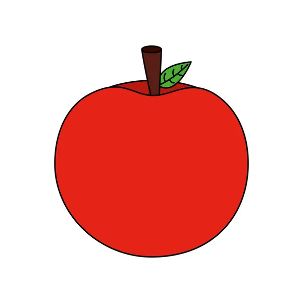 İzole elma meyve vektör tasarımı — Stok Vektör