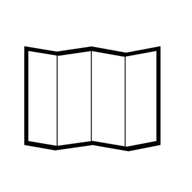 İzole seyahat haritası tasarımı