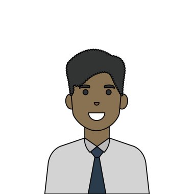 İzole edilmiş Avatar Adam vektör tasarımı