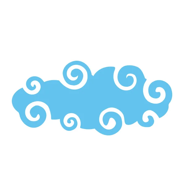 Isolated cloud vector design — Stock Vector
