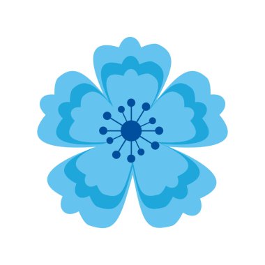 İzole çiçek süs tasarımı