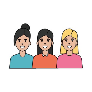 İzole kadın vektör tasarımı