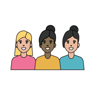 İzole kadın vektör tasarımı