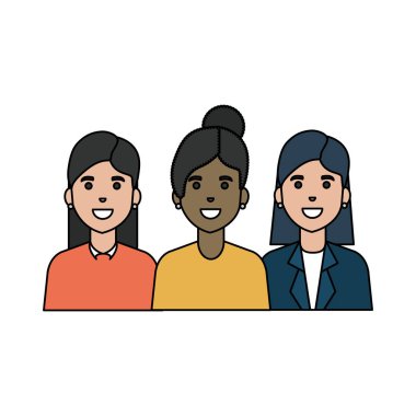 İzole kadın vektör tasarımı